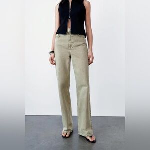 ZARA high waist full length jeans size 4